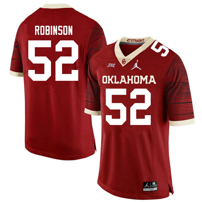 Men #52 Tyrese Robinson Oklahoma Sooners Jordan Brand Limited College Football Jerseys Sale-Crimson